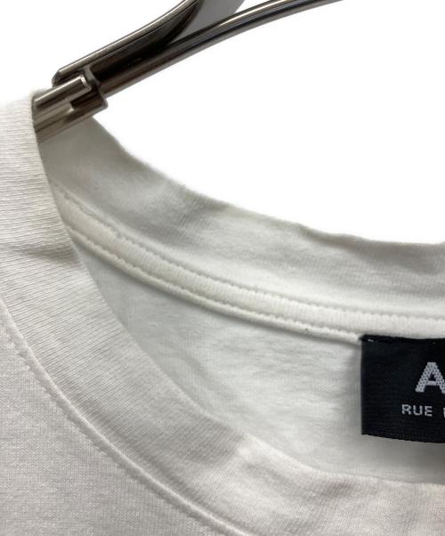 A.P.C.（アーペーセー）A.P.C. (アーペーセー) 半袖Tシャツ ホワイト×ピンク サイズ:Sの古着・服飾アイテム