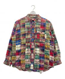 orvis（オービス）の古着「パッチワークシャツ」｜レッド