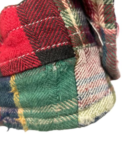 orvis（オービス）ORVIS (オービス) パッチワークシャツ レッド サイズ:Lの古着・服飾アイテム