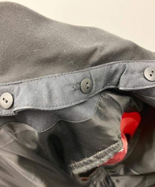 BLUE LABEL CRESTBRIDGE（ブルーレーベルクレストブリッジ）BLUE LABEL CRESTBRIDGE (ブルーレーベルクレストブリッジ) 長袖ワンピース レッド×ブラック サイズ:38の古着・服飾アイテム