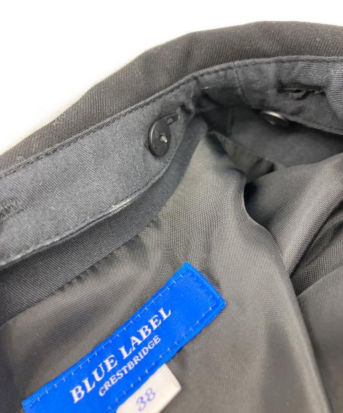 BLUE LABEL CRESTBRIDGE（ブルーレーベルクレストブリッジ）BLUE LABEL CRESTBRIDGE (ブルーレーベルクレストブリッジ) 長袖ワンピース レッド×ブラック サイズ:38の古着・服飾アイテム