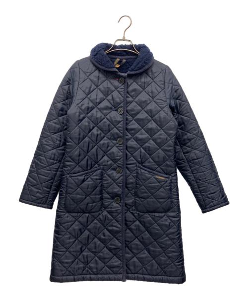 LAVENHAM（ラベンハム）LAVENHAM (ラベンハム) 裏ボアキルティングコート ネイビー サイズ:36の古着・服飾アイテム