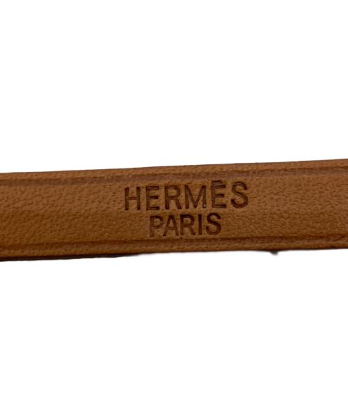 HERMES（エルメス）HERMES (エルメス) レザーブレスレット ブラウンの古着・服飾アイテム