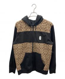 COACH（コーチ）の古着「パーカー」｜ブラック×ブラウン