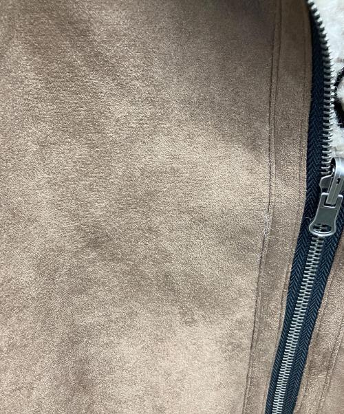 KASTANE（カスタネ）Kastane (カスタネ) ウェーブボアフライトジャケット ブラウン サイズ:Freeの古着・服飾アイテム