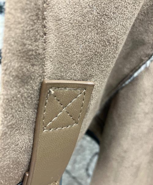 KASTANE（カスタネ）Kastane (カスタネ) ウェーブボアフライトジャケット ブラウン サイズ:Freeの古着・服飾アイテム