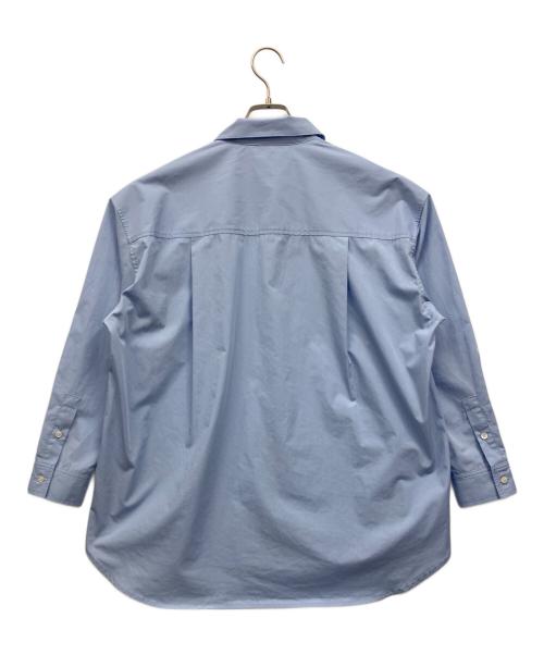 SHIPS any（シップスエニィ）SHIPS any (シップスエニィ) REPREVE レギュラーカラー ルーズ ポケット シャツ スカイブルー サイズ:38の古着・服飾アイテム