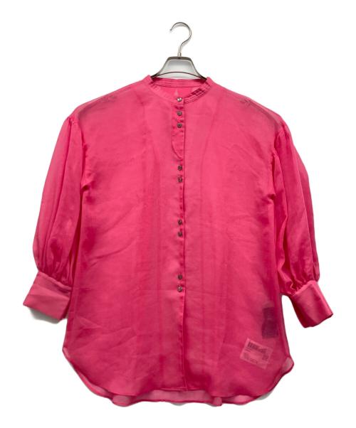 PUBLIC TOKYO（パブリックトウキョウ）PUBLIC TOKYO (パブリックトウキョウ) ボリュームシアーブラウス ショッキングピンク サイズ:Freeの古着・服飾アイテム