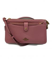 COACH（コーチ）の古着「ショルダーポーチ」｜ピンク