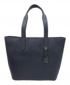 COACHコーチ）の古着「レザートートバッグ」｜ネイビー