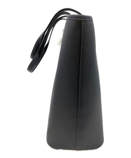 COACH（コーチ）COACH (コーチ) レザートートバッグ ネイビーの古着・服飾アイテム