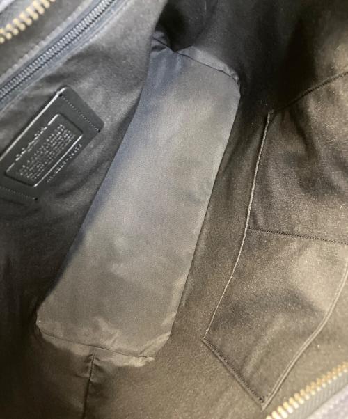 COACH（コーチ）COACH (コーチ) レザートートバッグ ネイビーの古着・服飾アイテム