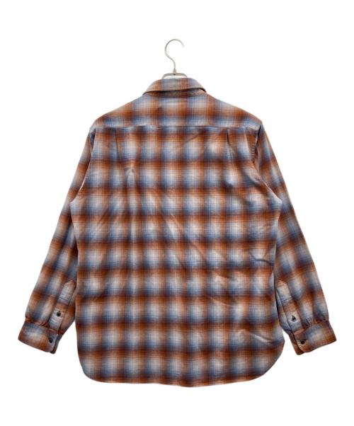 PENDLETON（ペンドルトン）PENDLETON (ペンドルトン) 長袖シャツ ブラウン×ブルー サイズ:Lの古着・服飾アイテム