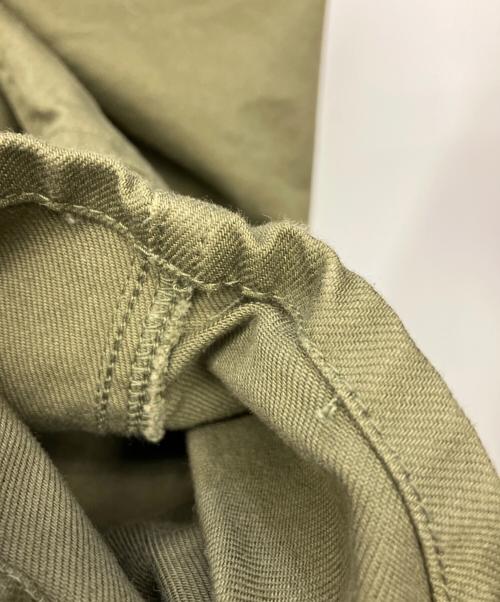 CAL O LINE（キャルオーライン）CAL O LINE (キャルオーライン) ノーカラージャケット オリーブ サイズ:Lの古着・服飾アイテム