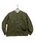 CAL O LINE（キャルオーライン）の古着「ノーカラージャケット」｜オリーブ