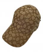 COACHコーチ）の古着「キャップ」｜ブラウン