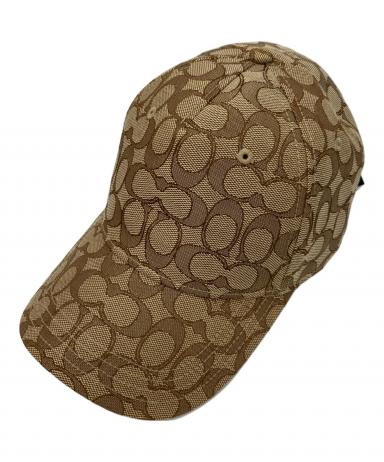 中古・古着通販】COACH (コーチ) キャップ ブラウン サイズ:54/62