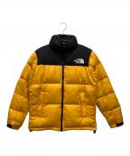 THE NORTH FACEザ ノース フェイス）の古着「ヌプシダウンジャケット」｜イエロー×ブラック