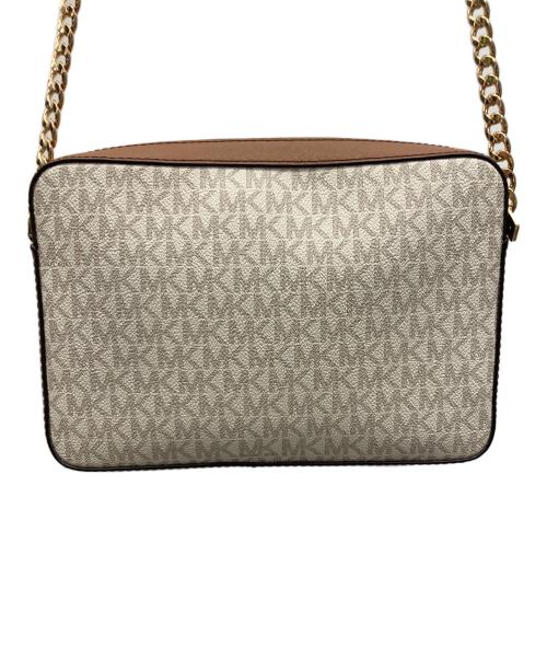 MICHAEL KORS（マイケル・コース）MICHAEL KORS (マイケル・コース) ショルダーバッグ ブラウン×ホワイトの古着・服飾アイテム