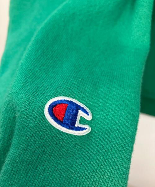Champion REVERSE WEAVE（チャンピオン リバース ウィーブ）Champion REVERSE WEAVE (チャンピオン リバース ウィーブ) プルオーバーパーカー グリーン サイズ:2XLの古着・服飾アイテム