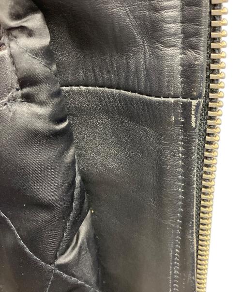 AMERICAN NOSTALGIA（アメリカンノスタルジア）AMERICAN NOSTALGIA (アメリカンノスタルジア) レザージャケット ブラック サイズ:Mの古着・服飾アイテム