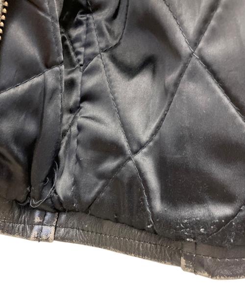 AMERICAN NOSTALGIA（アメリカンノスタルジア）AMERICAN NOSTALGIA (アメリカンノスタルジア) レザージャケット ブラック サイズ:Mの古着・服飾アイテム