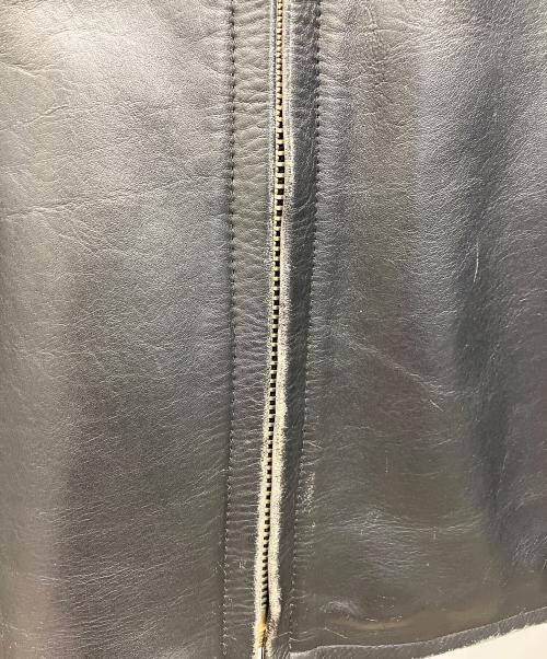 AMERICAN NOSTALGIA（アメリカンノスタルジア）AMERICAN NOSTALGIA (アメリカンノスタルジア) レザージャケット ブラック サイズ:Mの古着・服飾アイテム
