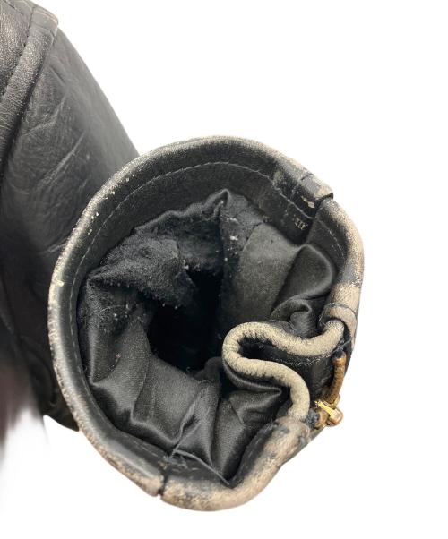 AMERICAN NOSTALGIA（アメリカンノスタルジア）AMERICAN NOSTALGIA (アメリカンノスタルジア) レザージャケット ブラック サイズ:Mの古着・服飾アイテム