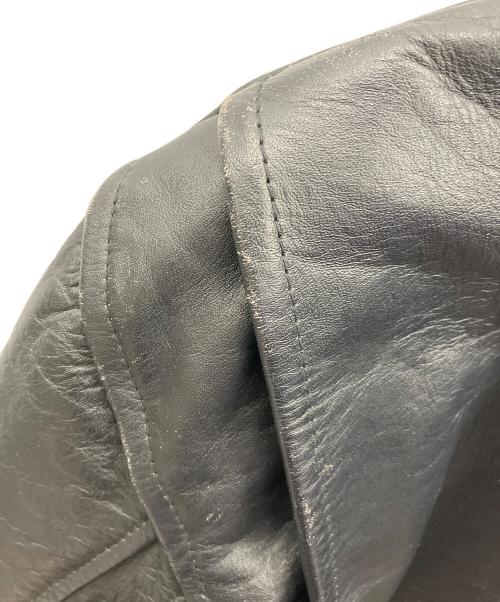 AMERICAN NOSTALGIA（アメリカンノスタルジア）AMERICAN NOSTALGIA (アメリカンノスタルジア) レザージャケット ブラック サイズ:Mの古着・服飾アイテム