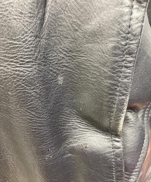 AMERICAN NOSTALGIA（アメリカンノスタルジア）AMERICAN NOSTALGIA (アメリカンノスタルジア) レザージャケット ブラック サイズ:Mの古着・服飾アイテム