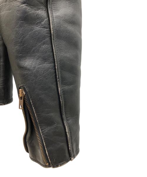 AMERICAN NOSTALGIA（アメリカンノスタルジア）AMERICAN NOSTALGIA (アメリカンノスタルジア) レザージャケット ブラック サイズ:Mの古着・服飾アイテム