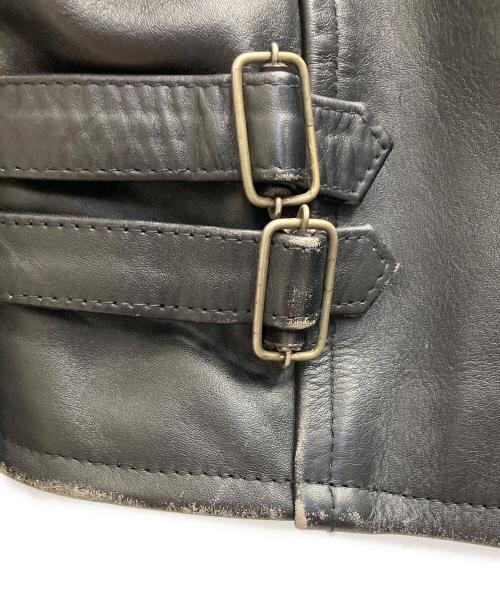 AMERICAN NOSTALGIA（アメリカンノスタルジア）AMERICAN NOSTALGIA (アメリカンノスタルジア) レザージャケット ブラック サイズ:Mの古着・服飾アイテム