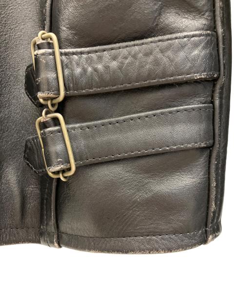 AMERICAN NOSTALGIA（アメリカンノスタルジア）AMERICAN NOSTALGIA (アメリカンノスタルジア) レザージャケット ブラック サイズ:Mの古着・服飾アイテム