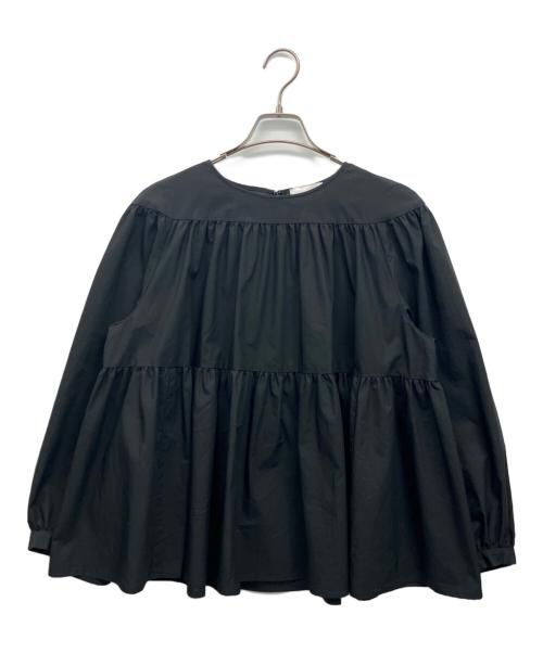 UNITED ARROWS TOKYO（ユナイテッドアローズトウキョウ）UNITED ARROWS TOKYO (ユナイテッドアローズトウキョウ) C/PEティアード チュニック ブラック サイズ:Freeの古着・服飾アイテム