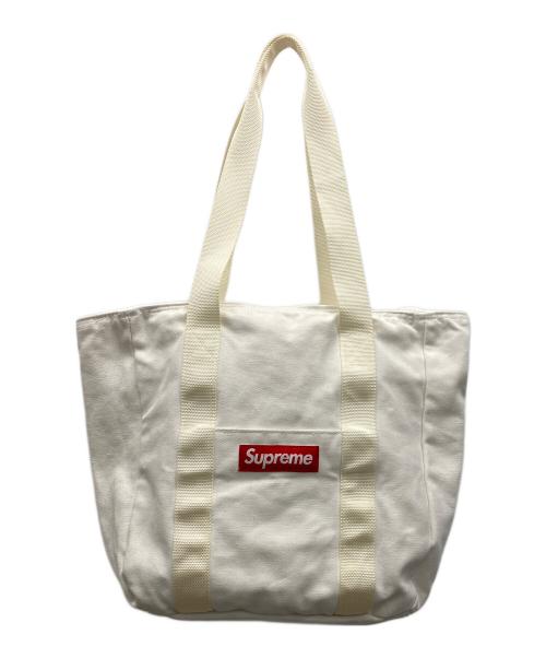 SUPREME（シュプリーム）SUPREME (シュプリーム) キャンバストートバッグ ホワイトの古着・服飾アイテム