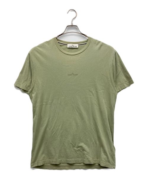 STONE ISLAND（ストーンアイランド）STONE ISLAND (ストーンアイランド) 半袖Tシャツ グリーン サイズ:Lの古着・服飾アイテム
