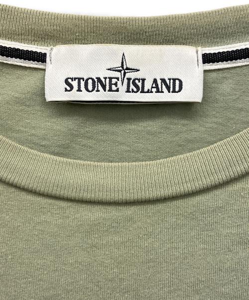 STONE ISLAND（ストーンアイランド）STONE ISLAND (ストーンアイランド) 半袖Tシャツ グリーン サイズ:Lの古着・服飾アイテム