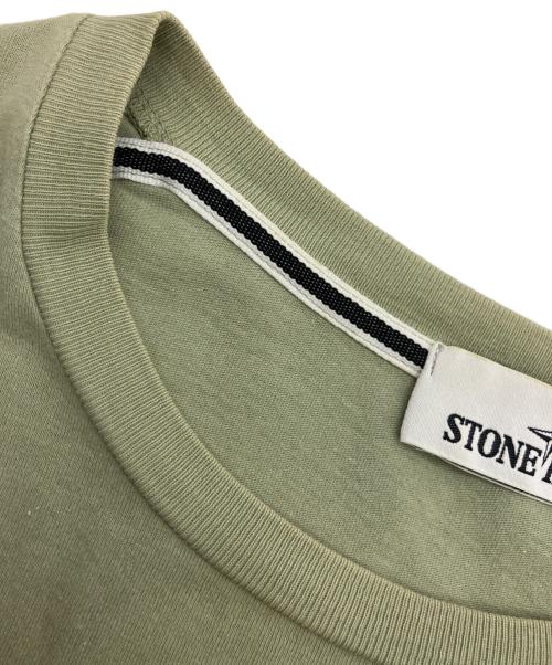 STONE ISLAND（ストーンアイランド）STONE ISLAND (ストーンアイランド) 半袖Tシャツ グリーン サイズ:Lの古着・服飾アイテム