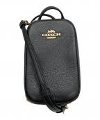 COACHコーチ）の古着「ショルダーバッグ」｜ブラック×ゴールド