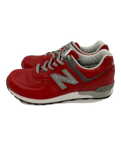 NEW BALANCE（ニューバランス）NEW BALANCE (ニューバランス) スニーカー レッド×グレー サイズ:7 1/2の古着・服飾アイテム