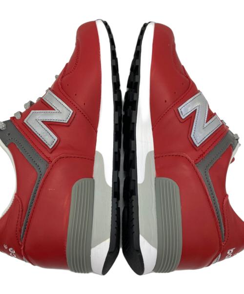 NEW BALANCE（ニューバランス）NEW BALANCE (ニューバランス) スニーカー レッド×グレー サイズ:7 1/2の古着・服飾アイテム