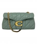 COACHコーチ）の古着「チェーンショルダーバッグ」｜セージグリーン