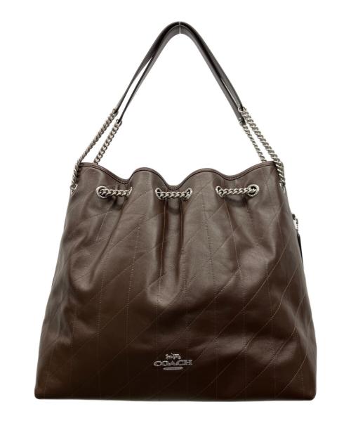 COACH（コーチ）COACH (コーチ) チェーンショルダーバッグ ブラウンの古着・服飾アイテム