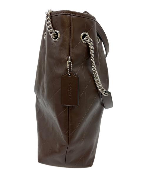 COACH（コーチ）COACH (コーチ) チェーンショルダーバッグ ブラウンの古着・服飾アイテム