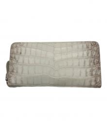 ヒマラヤクロコダイル（ヒマラヤクロコダイル）の古着「長財布」｜ホワイト