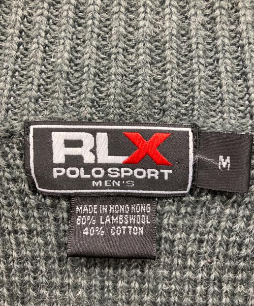 RLX RALPH LAUREN（アールエルエックスラルフローレン）RLX RALPH LAUREN (アールエルエックスラルフローレン) ドライバーズニット グレー サイズ:Mの古着・服飾アイテム