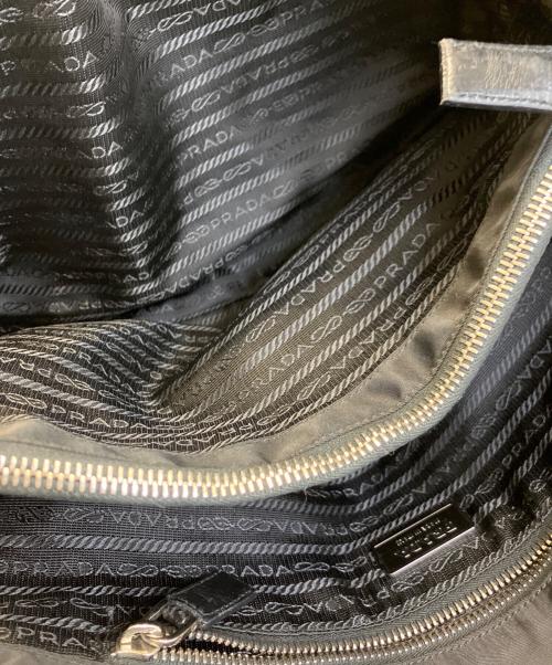 PRADA（プラダ）PRADA (プラダ) テスートナイロンレザートートバッグ ブラックの古着・服飾アイテム