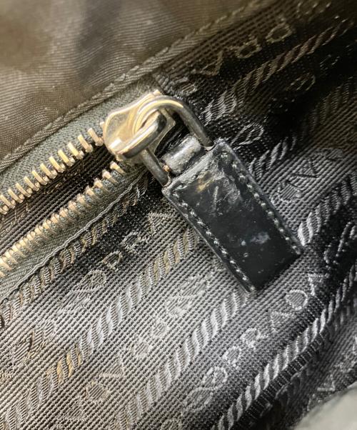 PRADA（プラダ）PRADA (プラダ) テスートナイロンレザートートバッグ ブラックの古着・服飾アイテム