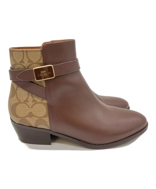 COACH（コーチ）COACH (コーチ) ディーン ブーティ ブラウン サイズ:23の古着・服飾アイテム