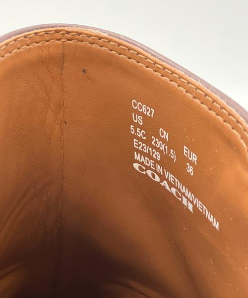 COACH（コーチ）COACH (コーチ) ディーン ブーティ ブラウン サイズ:23の古着・服飾アイテム